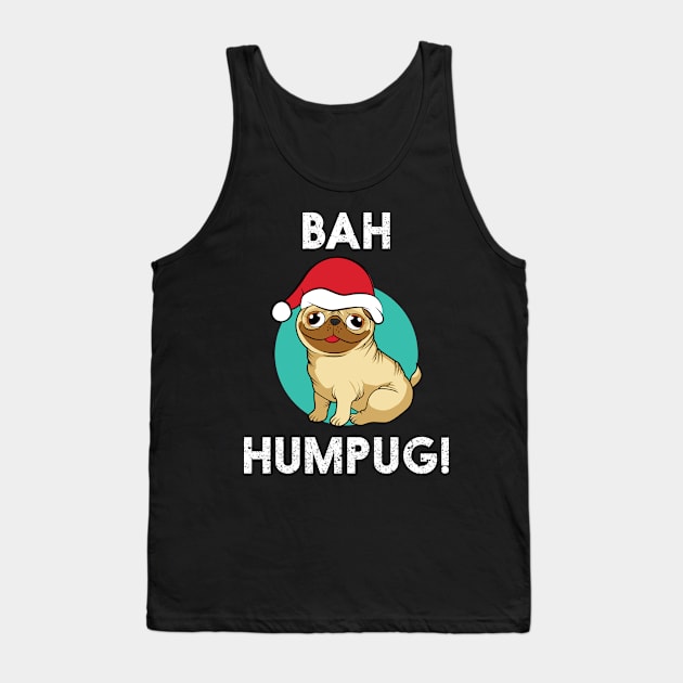 'Bah Humpug!' Cute Christmas  Pug Tank Top by ourwackyhome